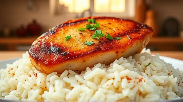 Barbara's Pork Chops and Rice
