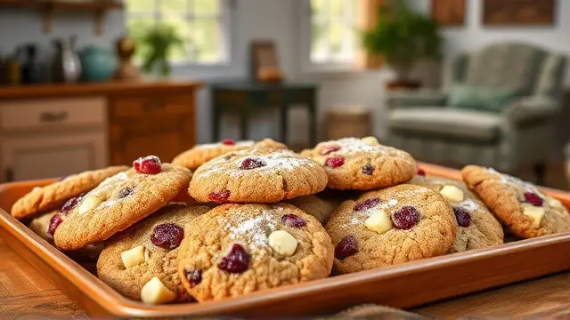 Cranberry White Chocolate Chip Cookies