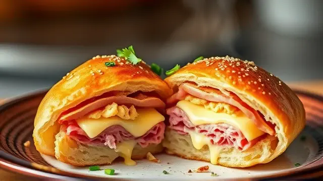 Ham Delight (baked ham and cheese appetizer)