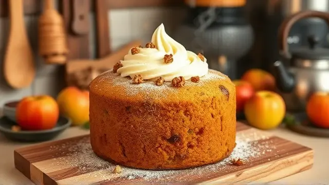 Applesauce Date Cake