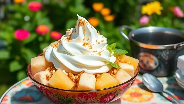 7Up Party Salad (lime gelatin dessert salad)