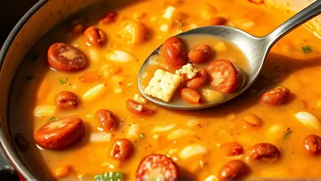 Dolores's Beans and Franks Chowder