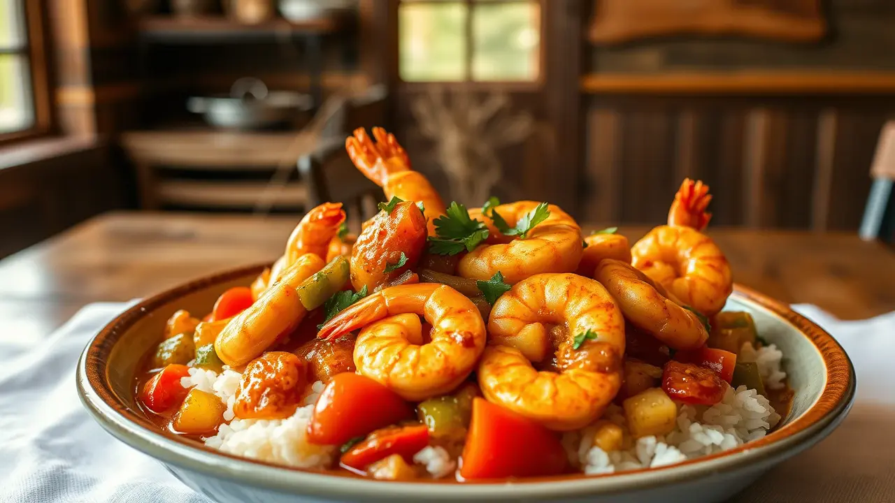 Sarah Jane's Stewed Shrimp