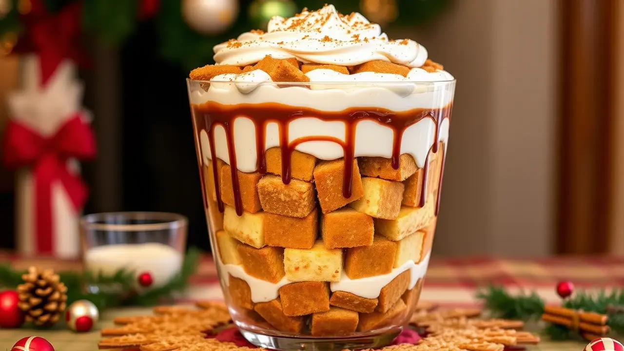 Ten Layer Eggnog Trifle