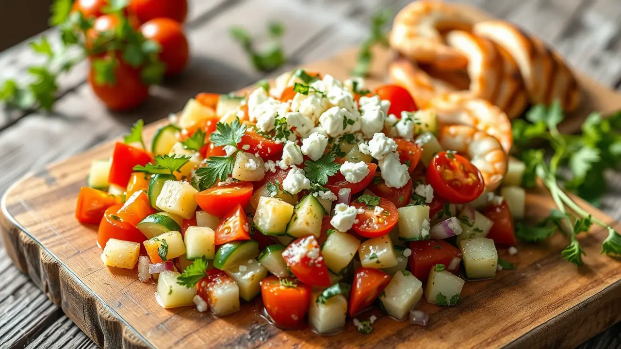 The Best Cucumber Tomato Salad