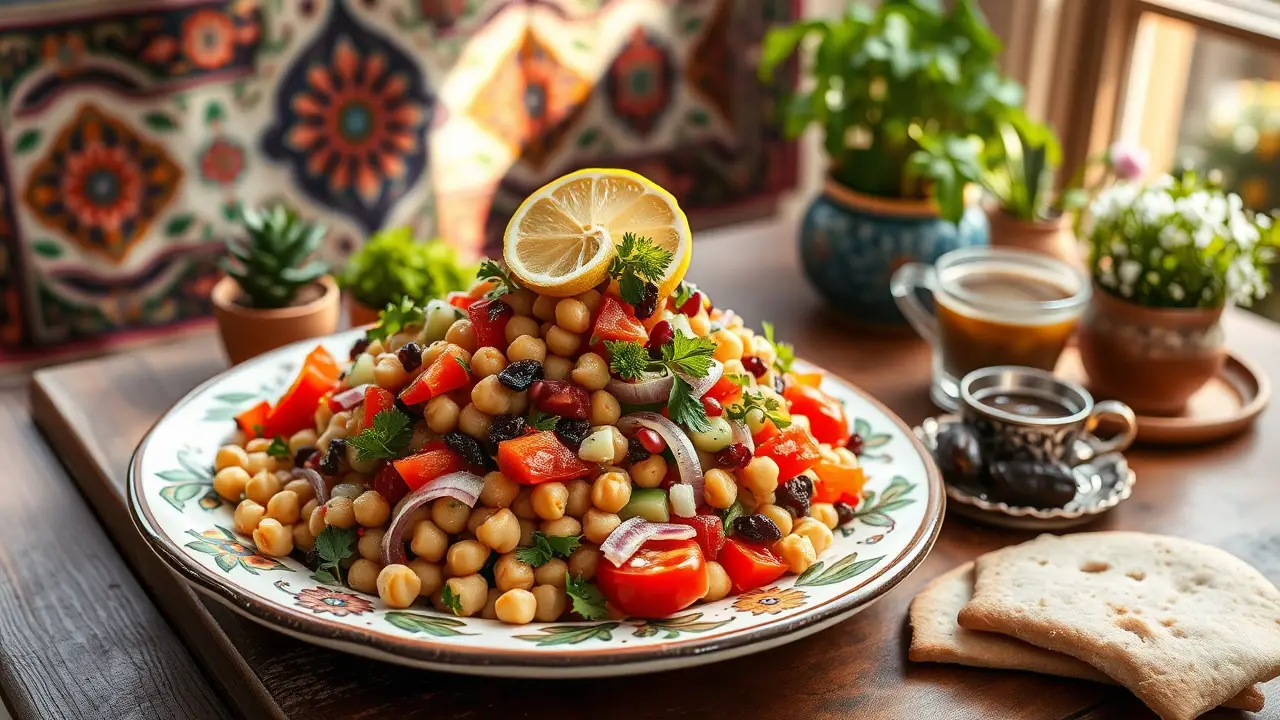 Middle Eastern Chickpea Salad