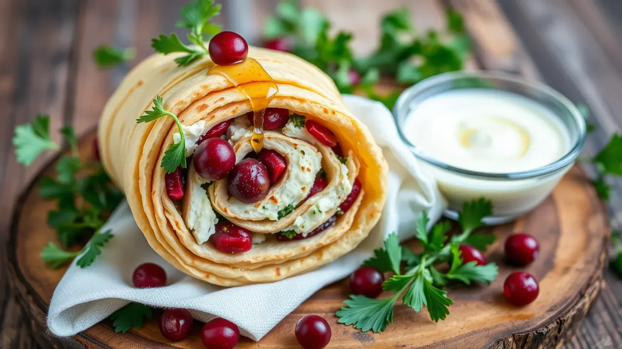 Cranberry Feta Pinwheels