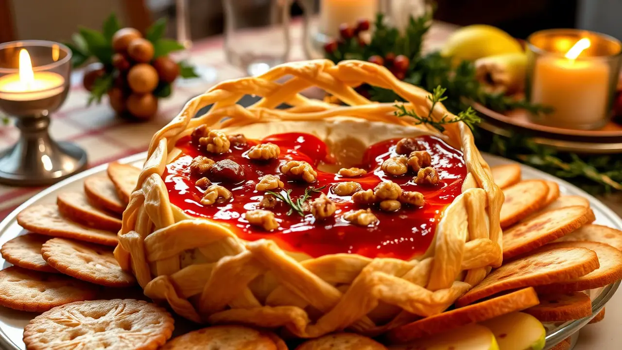 Baked Brie with Fig Jam for the Holidays