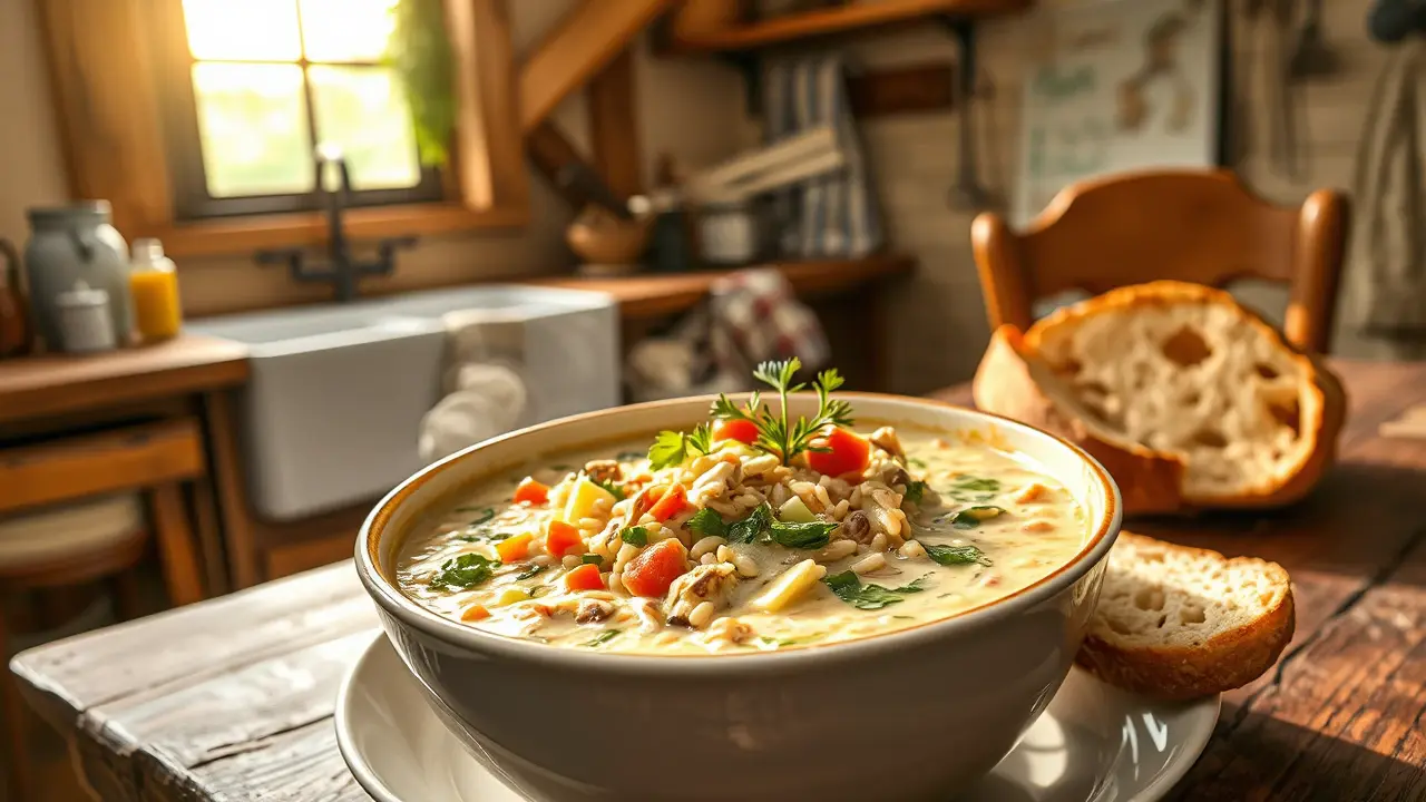 Creamy Chicken and Wild Rice Soup