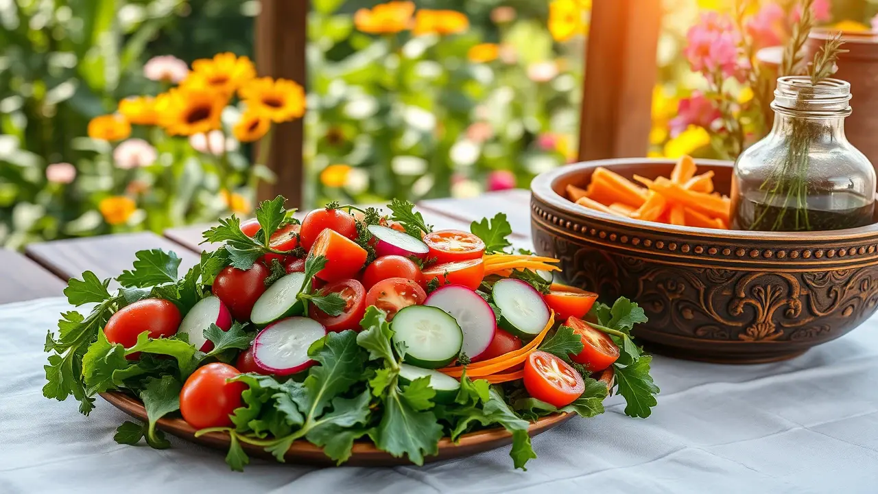 Low-calorie, Low-salt Garden Salad