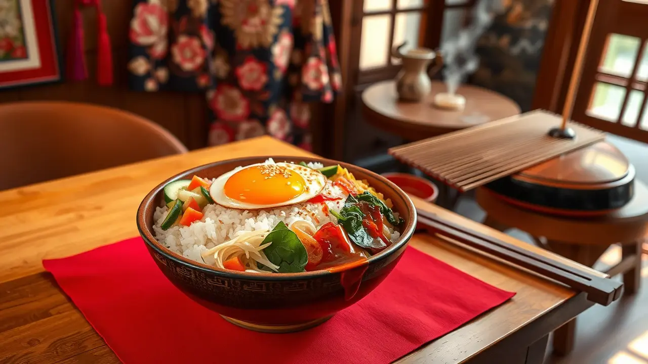 Korean Bibimbap at Home