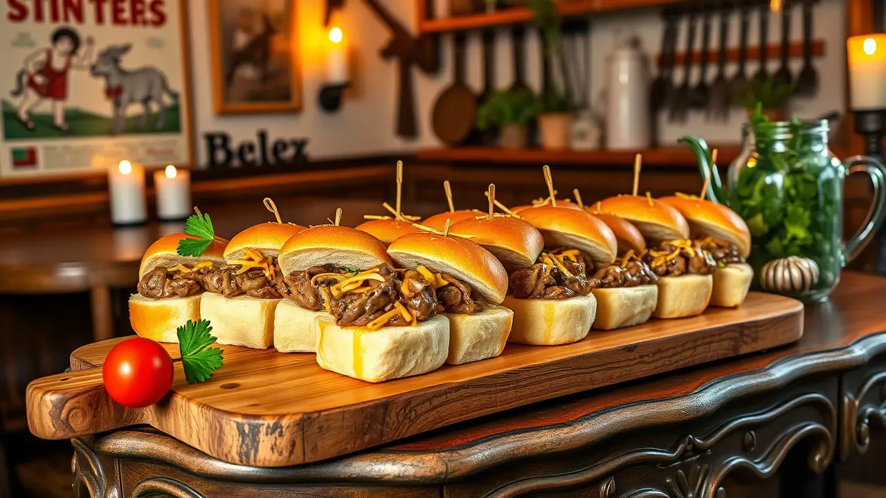Tiny Beef Stroganoff Sandwiches