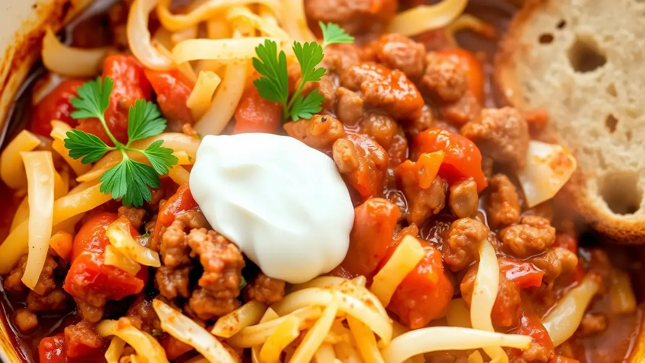 Unstuffed Cabbage Rolls with Ground Beef