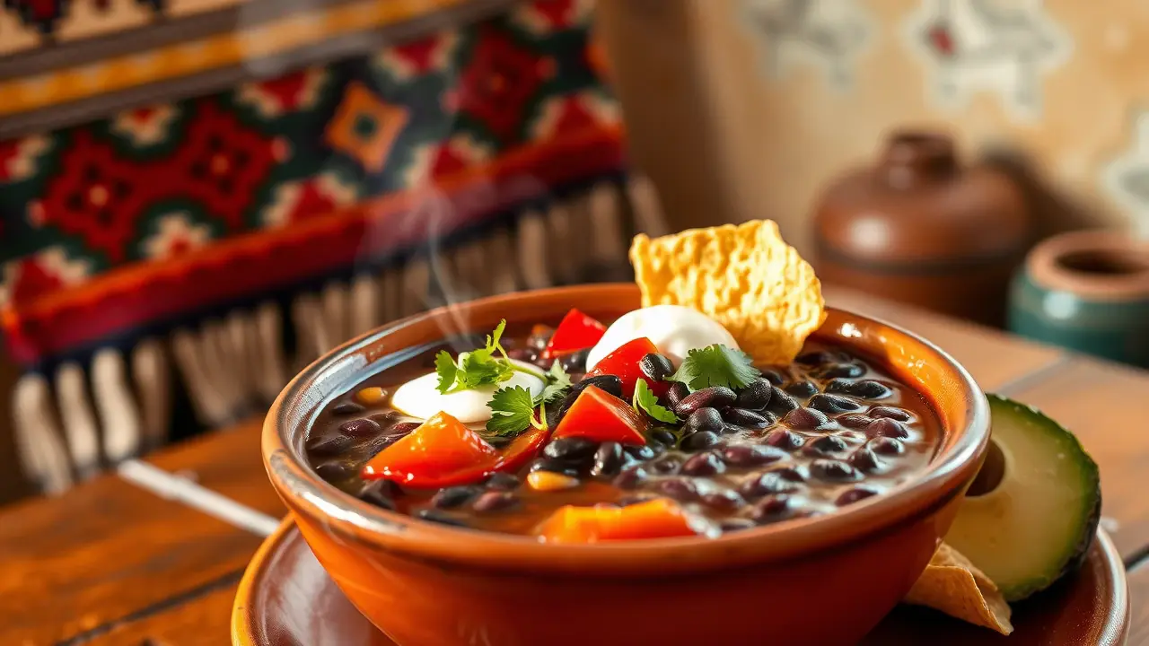 Rich and Hearty Slow Cooker Black Bean Soup