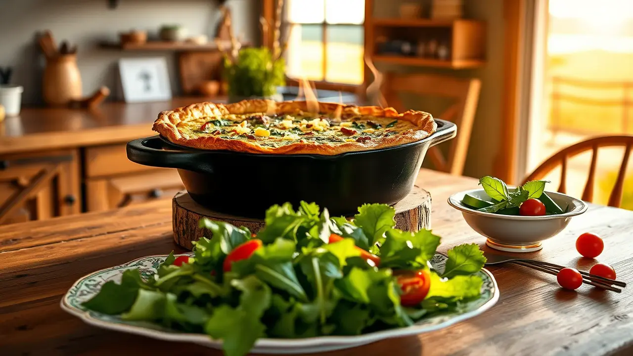 Crustless Spinach Quiche