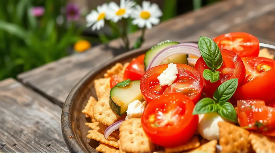 Tomato and Cracker Salad