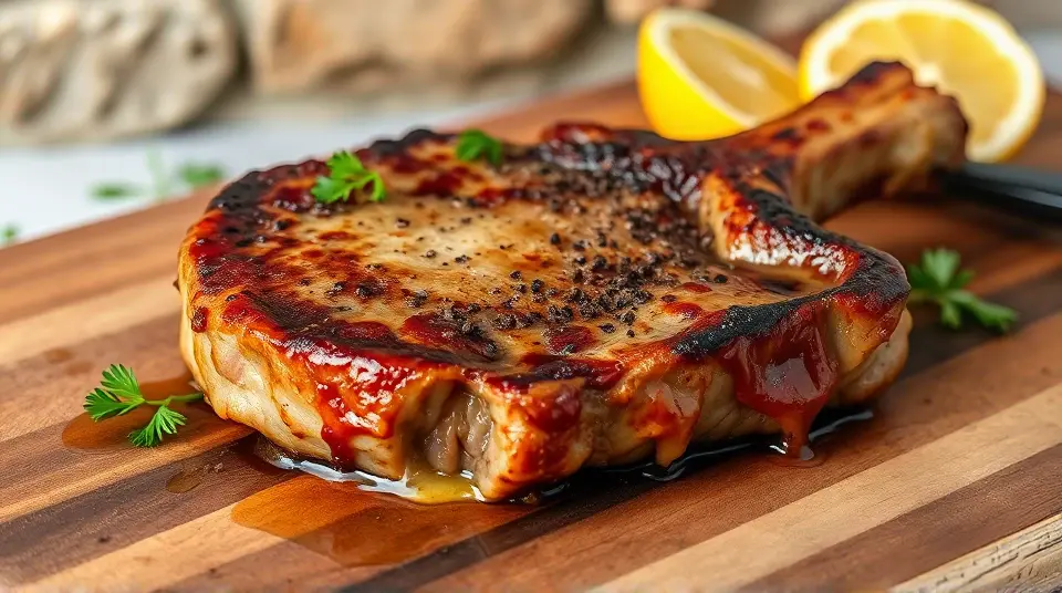 Sizzling Lamb Chops with Garlic