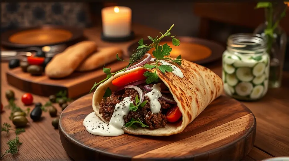 Gyro with Tzatziki Sauce