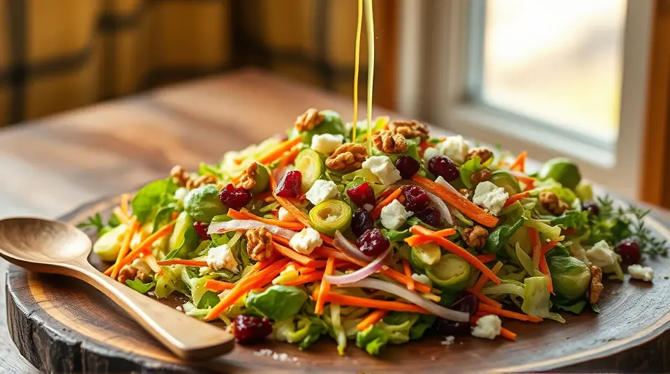 Shredded Brussels Sprout Salad