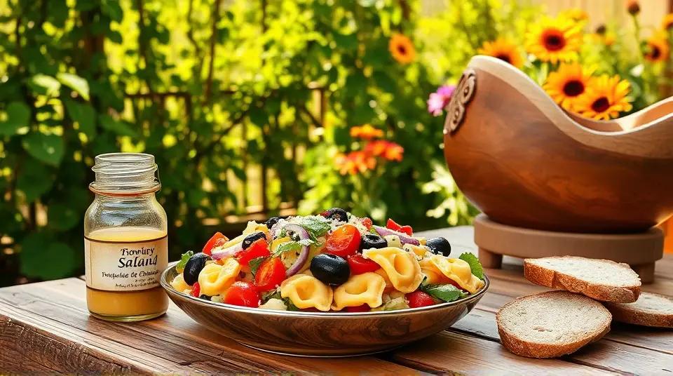Easy Tortellini Salad 🥗🍅