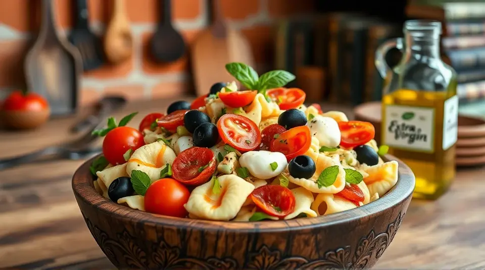 Zesty Tortellini Salad 🌿🍅