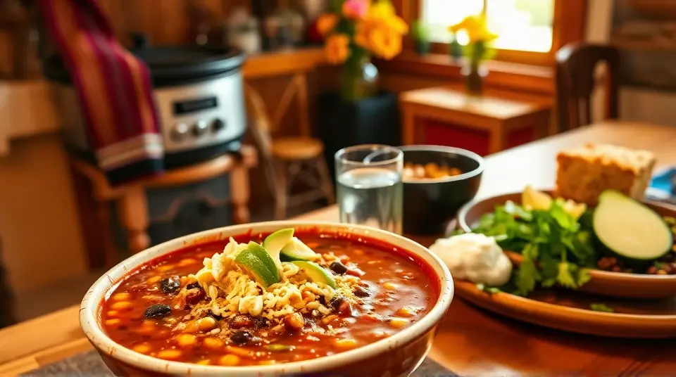 Super Easy Taco Soup: Just open some cans!