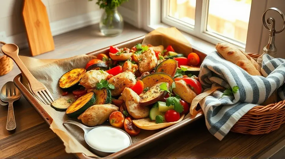 Sheet Pan Chicken Schwarma