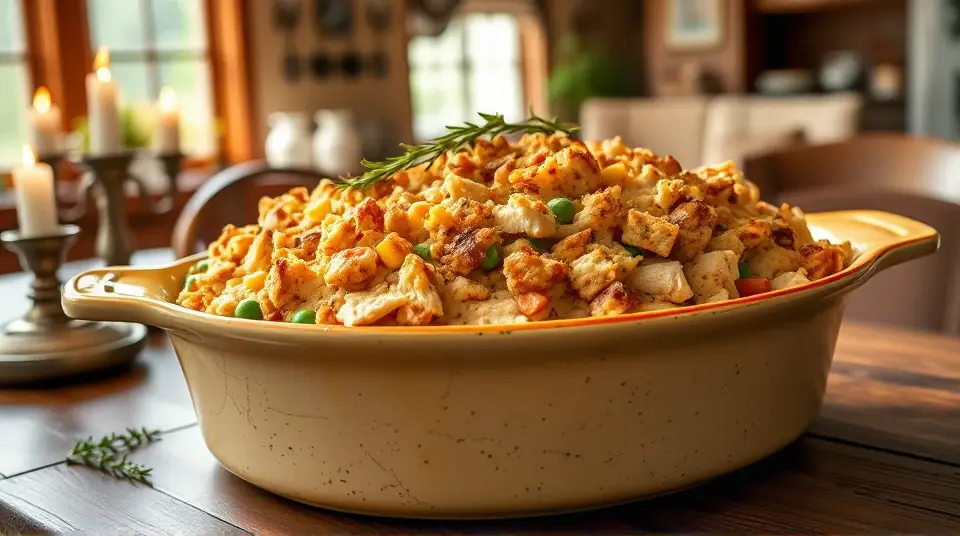 Chicken Stuffing Casserole