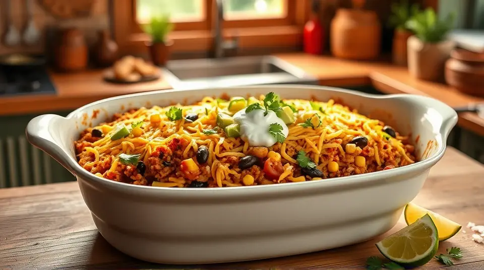 Diet Friendly Taco Casserole