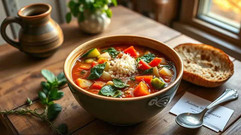 Jamie's Hearty Minestrone Soup 🍲🌿