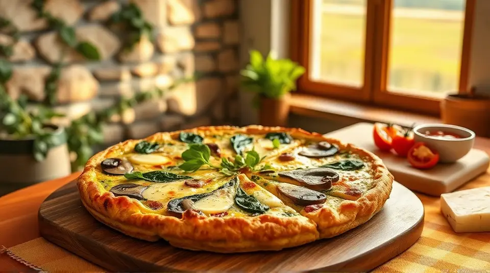 Savory Spinach and Mushroom Frittata 🍳🌱