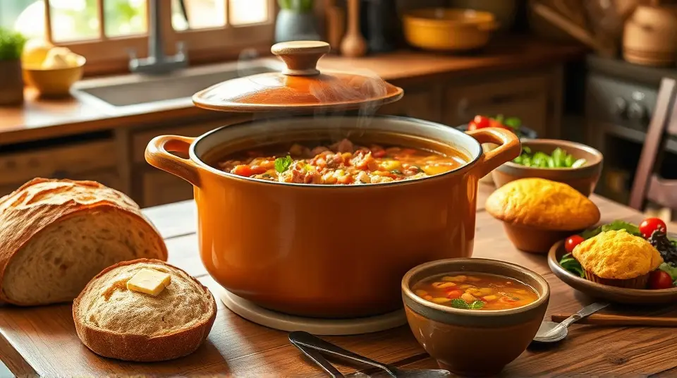 Cozy Ham and Bean Soup 🥣🍲