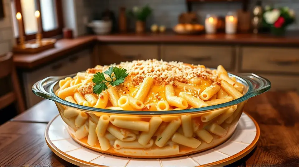 Three Cheese Pasta Bake (so creamy!)