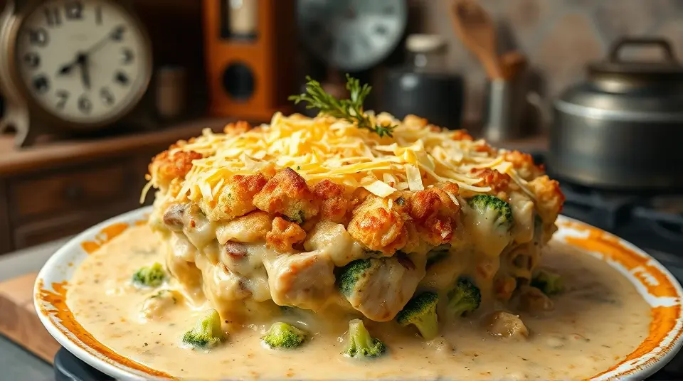 Creamy Chicken Stuffing Bake 🍗🧀