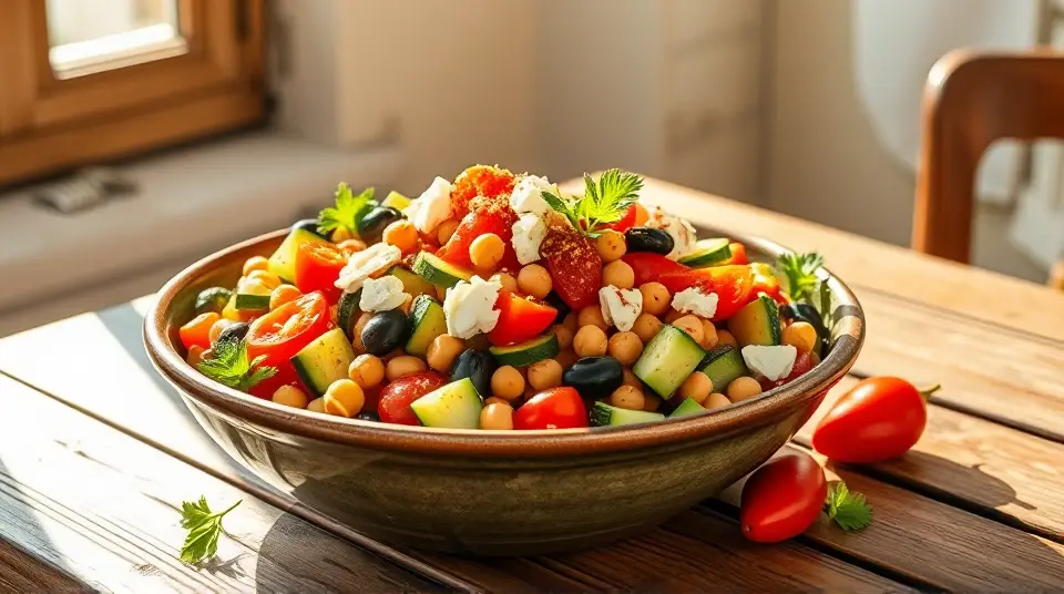 Mediterranean Zucchini and Chickpea Salad 🥗🌿