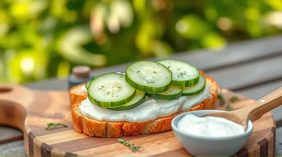 Creamy Dill Cucumber Toasties 🥒🍞