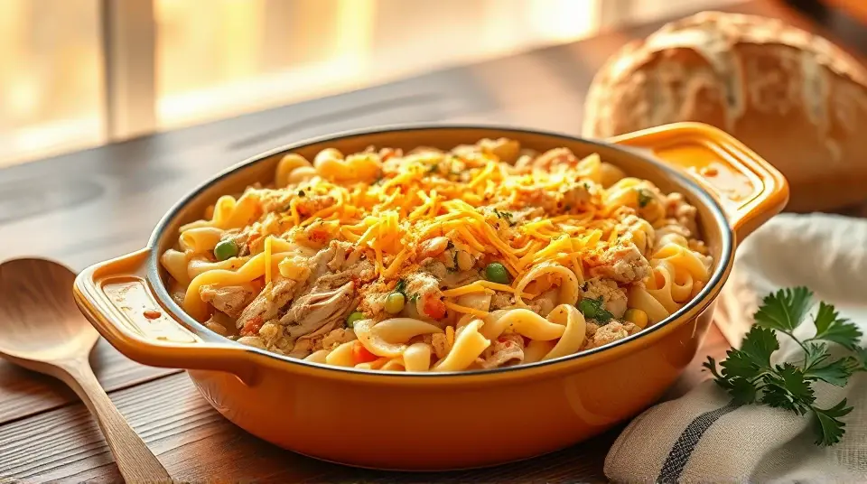 Chicken Noodle Soup, but it's a Casserole!