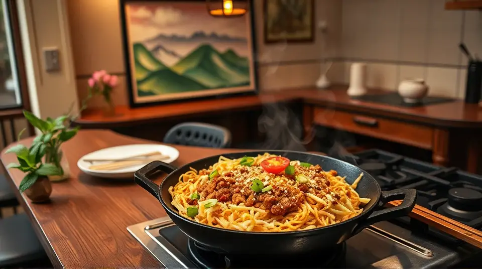 Egg Roll Ramen Skillet