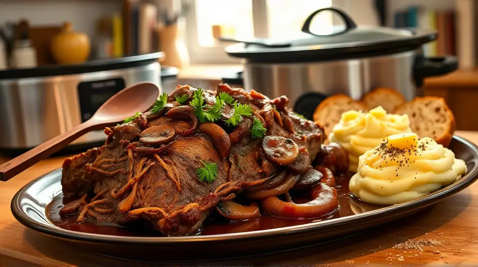 Awesome Slow Cooker Pot Roast 🍖🥔