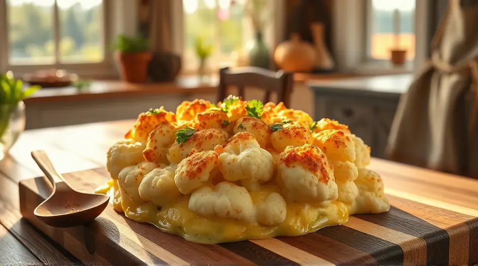 Amazing Baked Cauliflower au Gratin