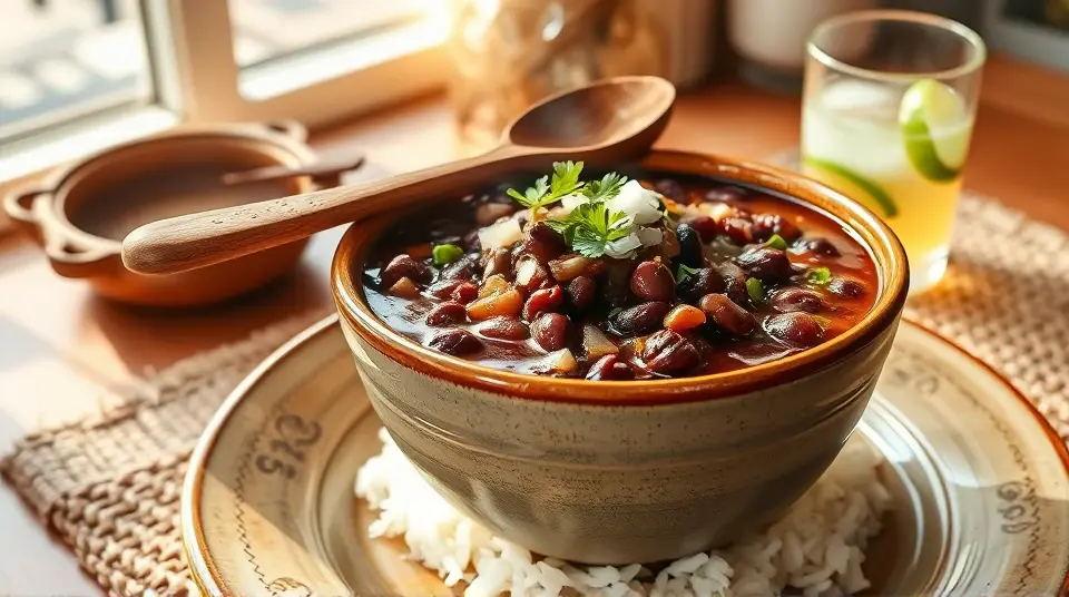 Hearty Black Bean Soup 🌱🍲