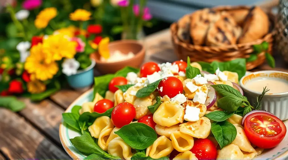 Spinach Tortellini Salad