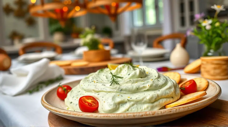 Bright Cucumber Spread for Crackers