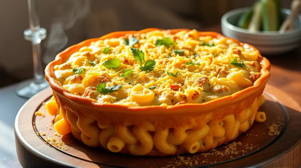Greek Macaroni Pie with Ground Beef and Spinach