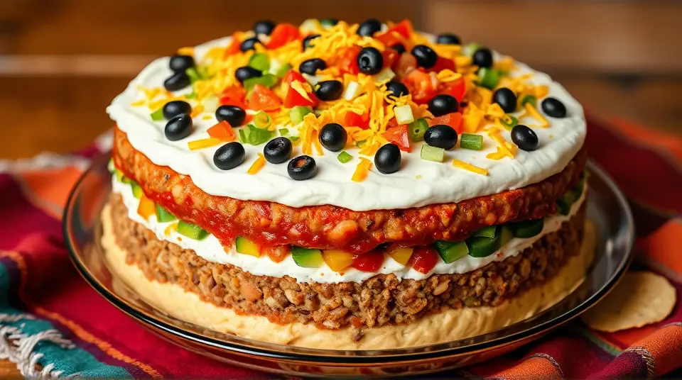 Seven Layer Taco Dip 🌮🥑
