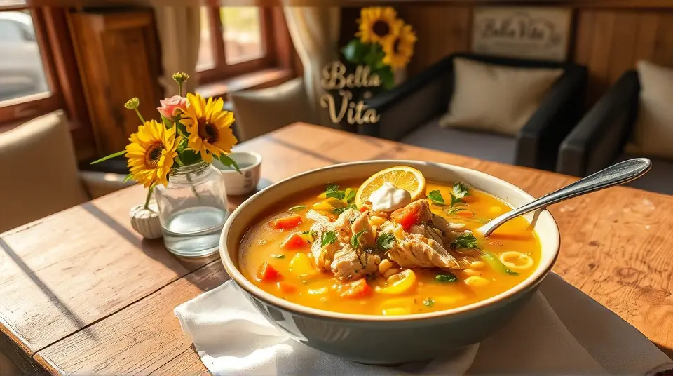 Spring Lemon Chicken Orzo Soup