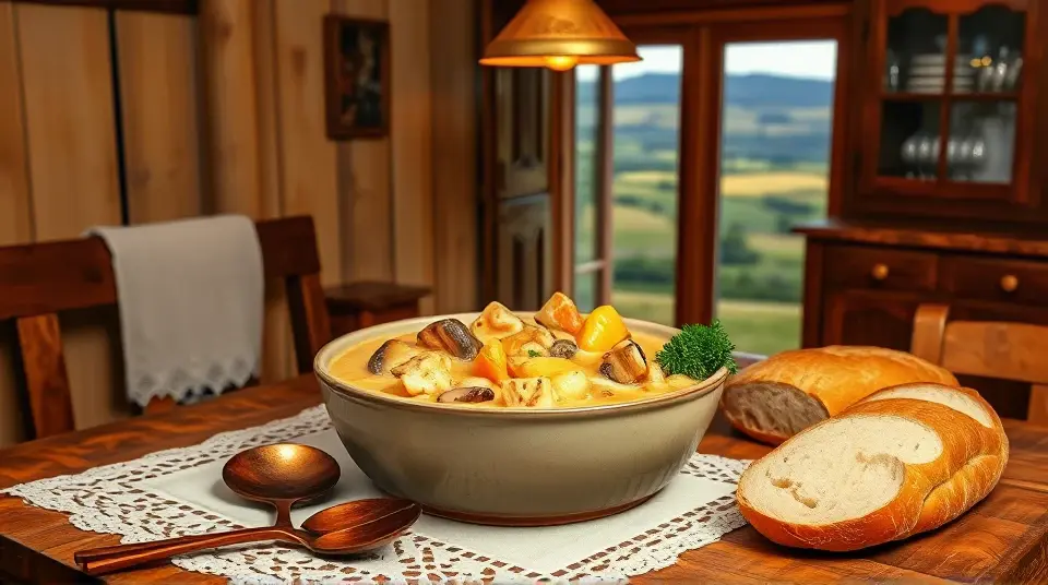 Creamy Homemade Chicken Stew 🍲🐔