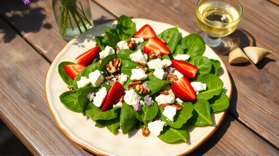 Strawberry Goat Cheese Spring Salad