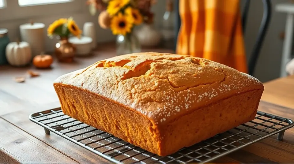 Warm Pumpkin Gingerbread 🍞🎃