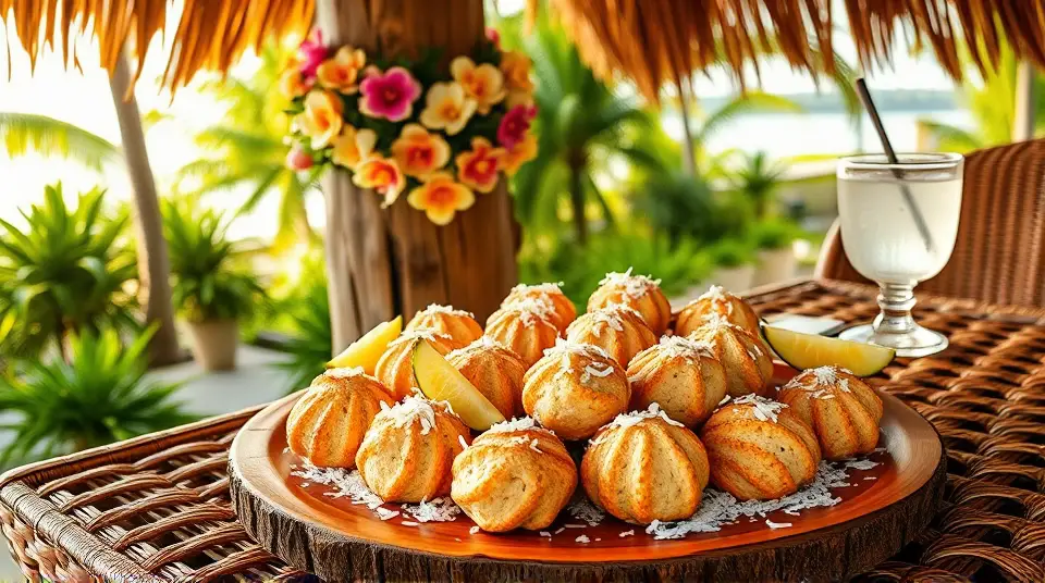 Tropical Coconut Macaroons 🥥🍪